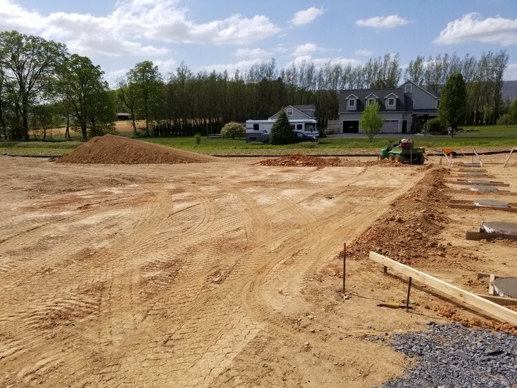concrete pier installation