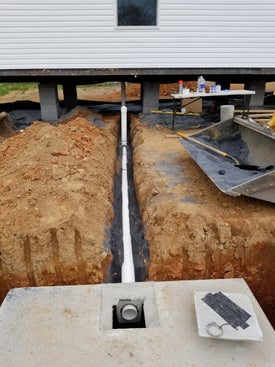 septic system installation thumb