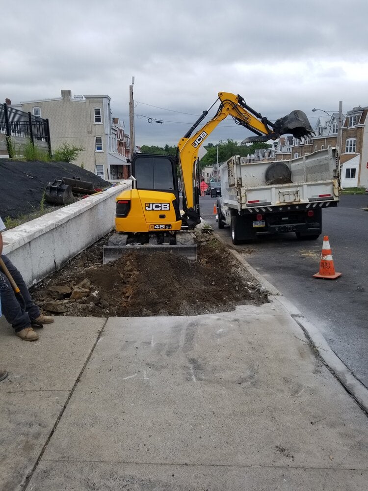 sidewalk driveway demolition